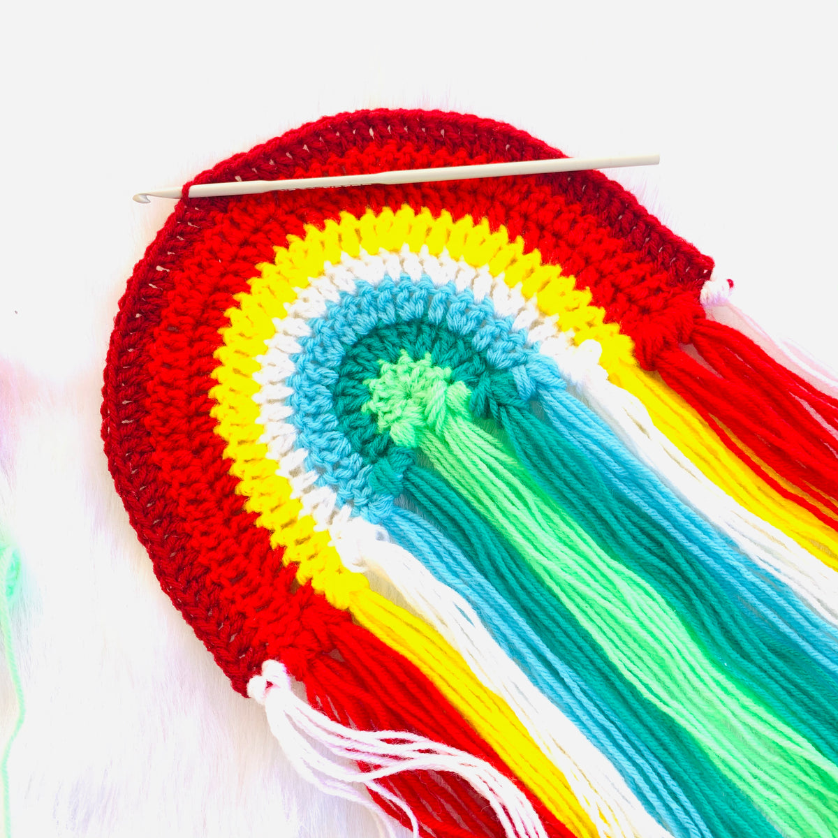How to make a Rainbow Wall Hanging? Crochet Now India