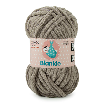 Ganga Velvet Blankie - Light Ash