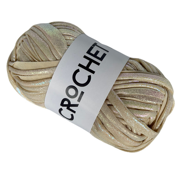 Metallic T-Shirt Yarn - Beige