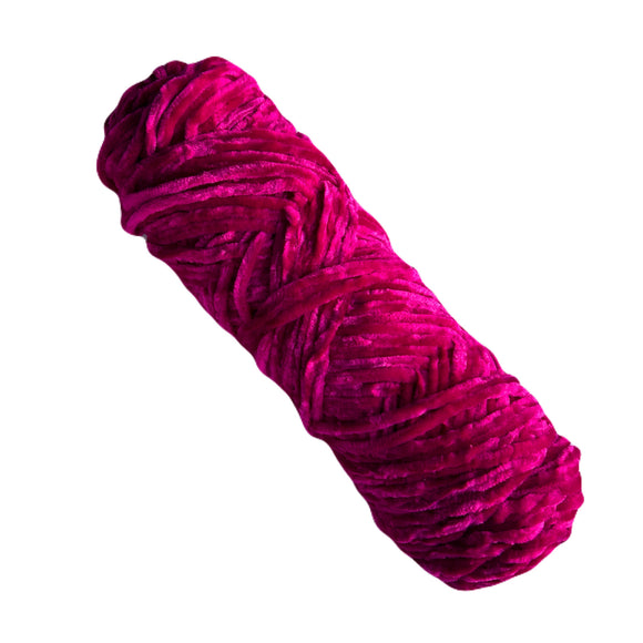 Thin Velvet yarn - Dark Magenta