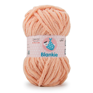 Ganga Velvet Blankie - Baby Peach