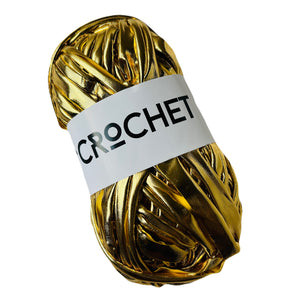 Metallic T-Shirt Yarn - Gold
