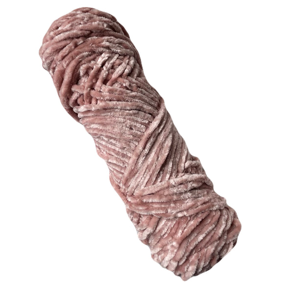 Thin Velvet Yarn - Rose Pink
