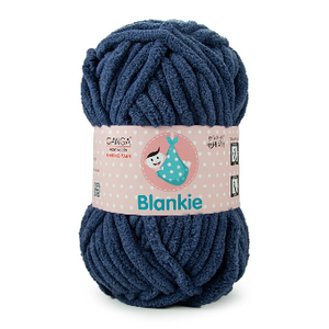 Ganga Velvet Blankie - Yale Blue