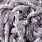 Thin Velvet Yarn - Soft Grey
