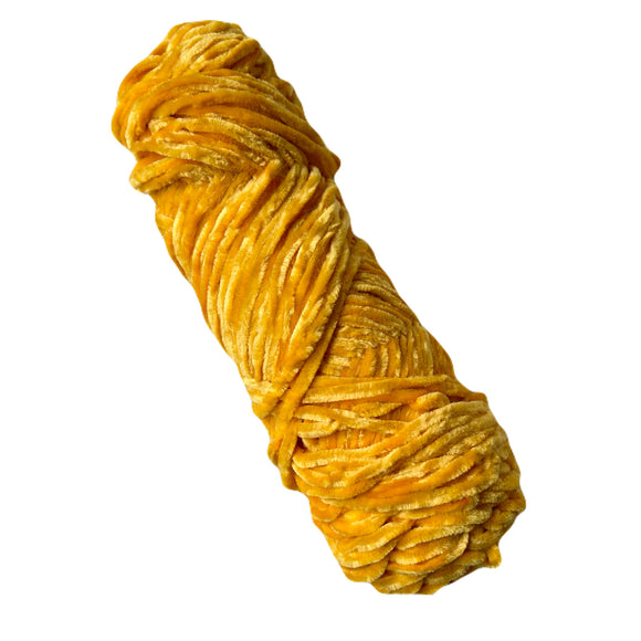 Thin Velvet Yarn - Yellow