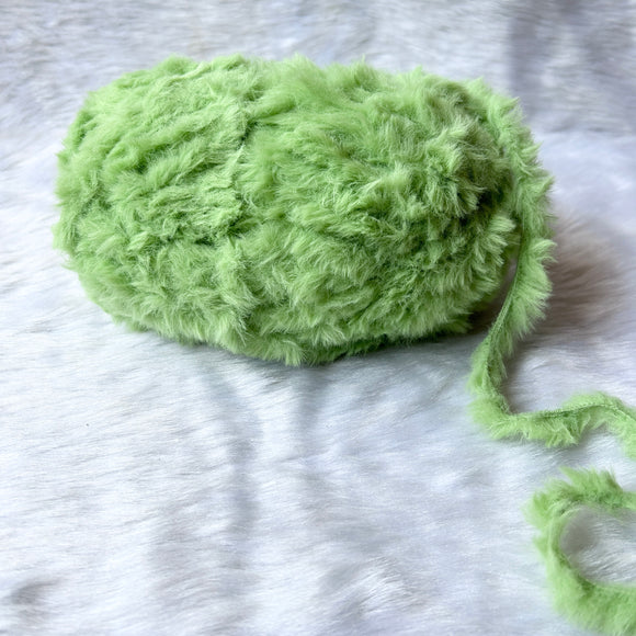 Faux Fur - Pastel Green