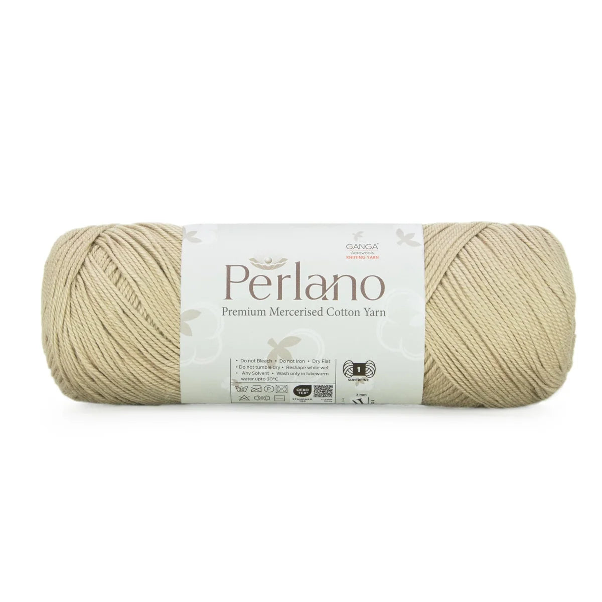 Ganga Perlano Mercerised Cotton 3 Ply - All Colours (19)