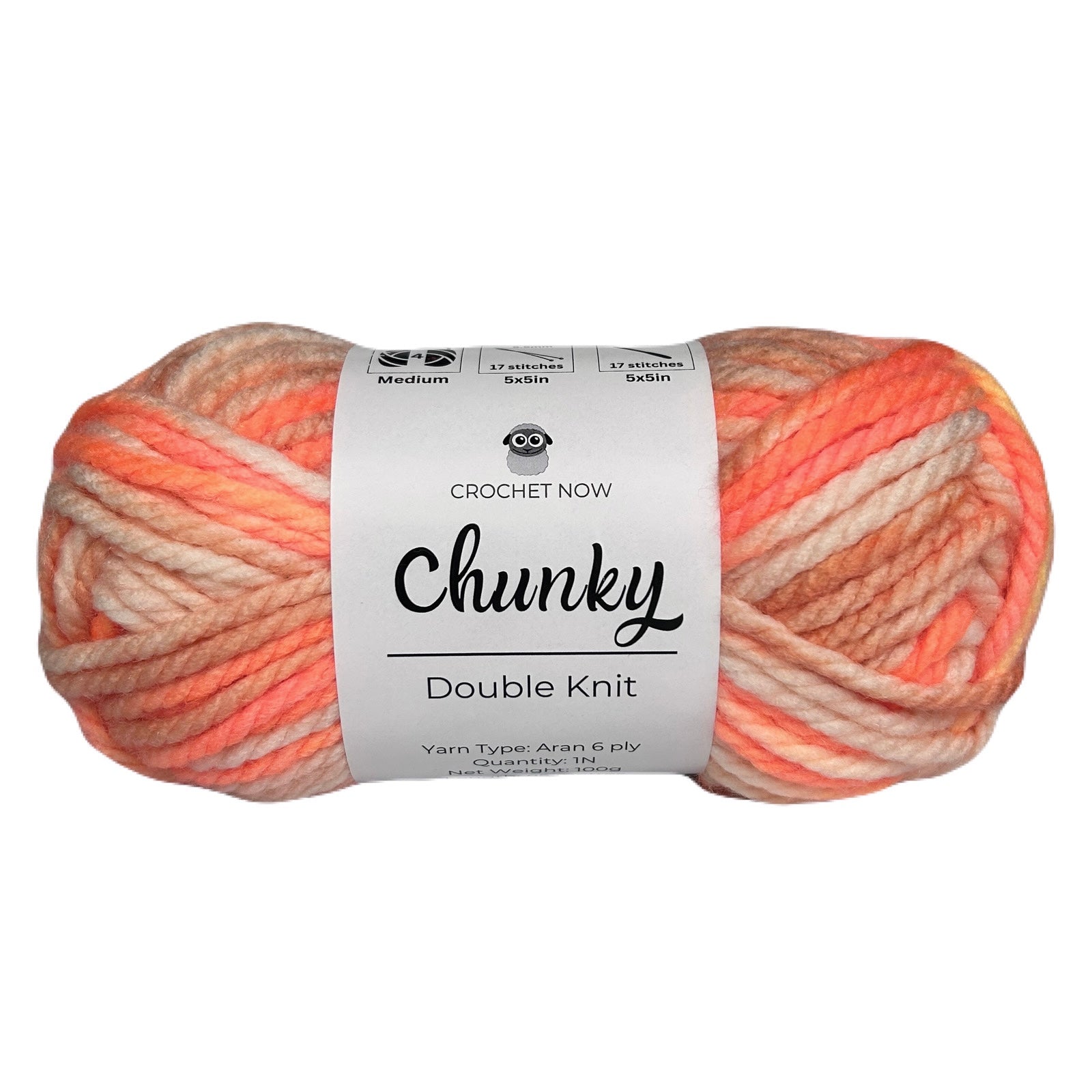 Chunky Acrylics 6 ply - All Colours (22)
