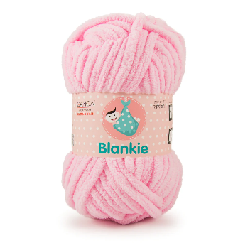 Ganga Velvet Blankie - Baby Pink