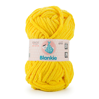 Ganga Velvet Blankie - Yellow