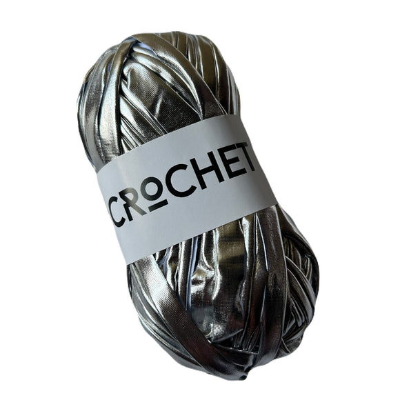 Metallic T-Shirt Yarn - Silver