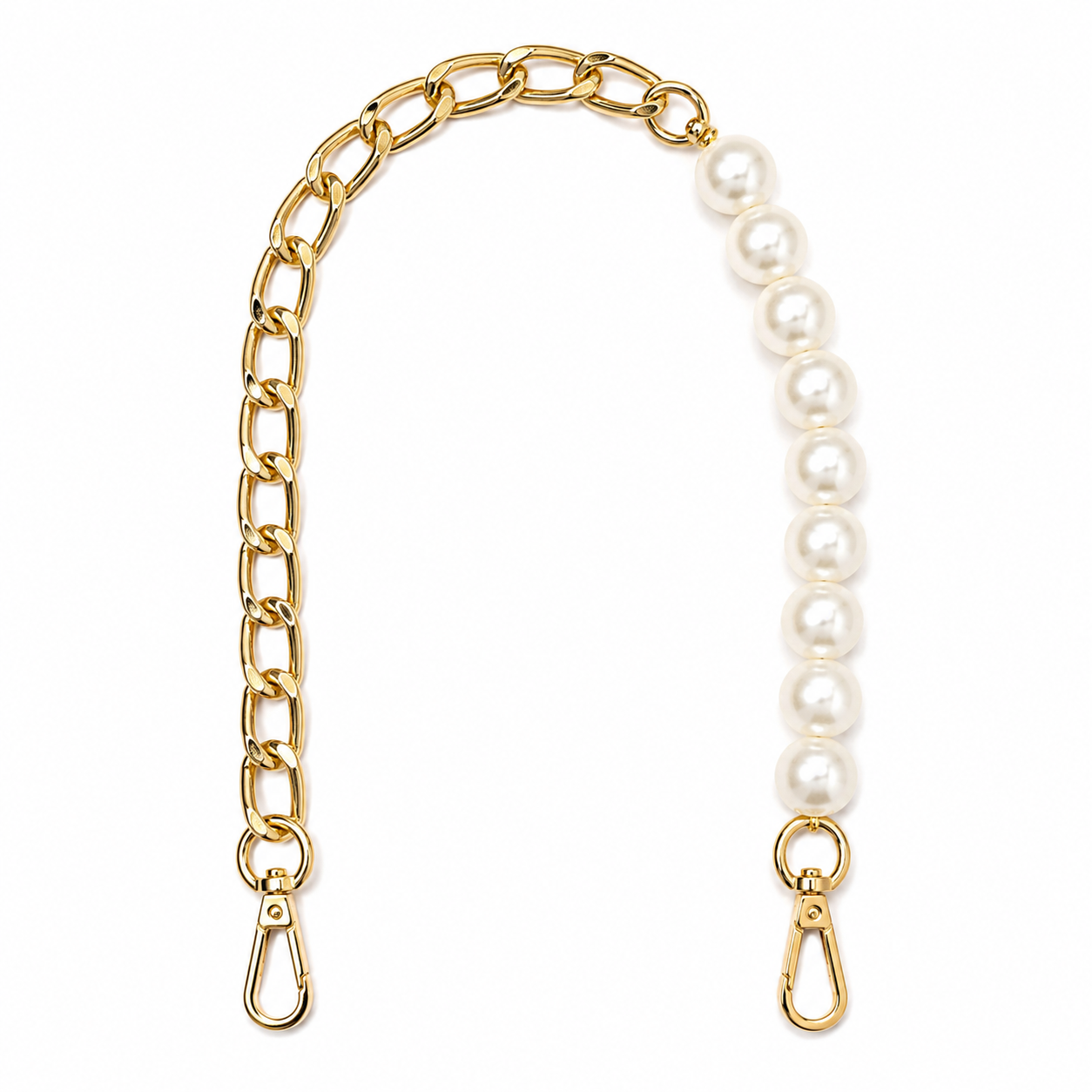 Pearl Bag Chain - Gold (16 inches)