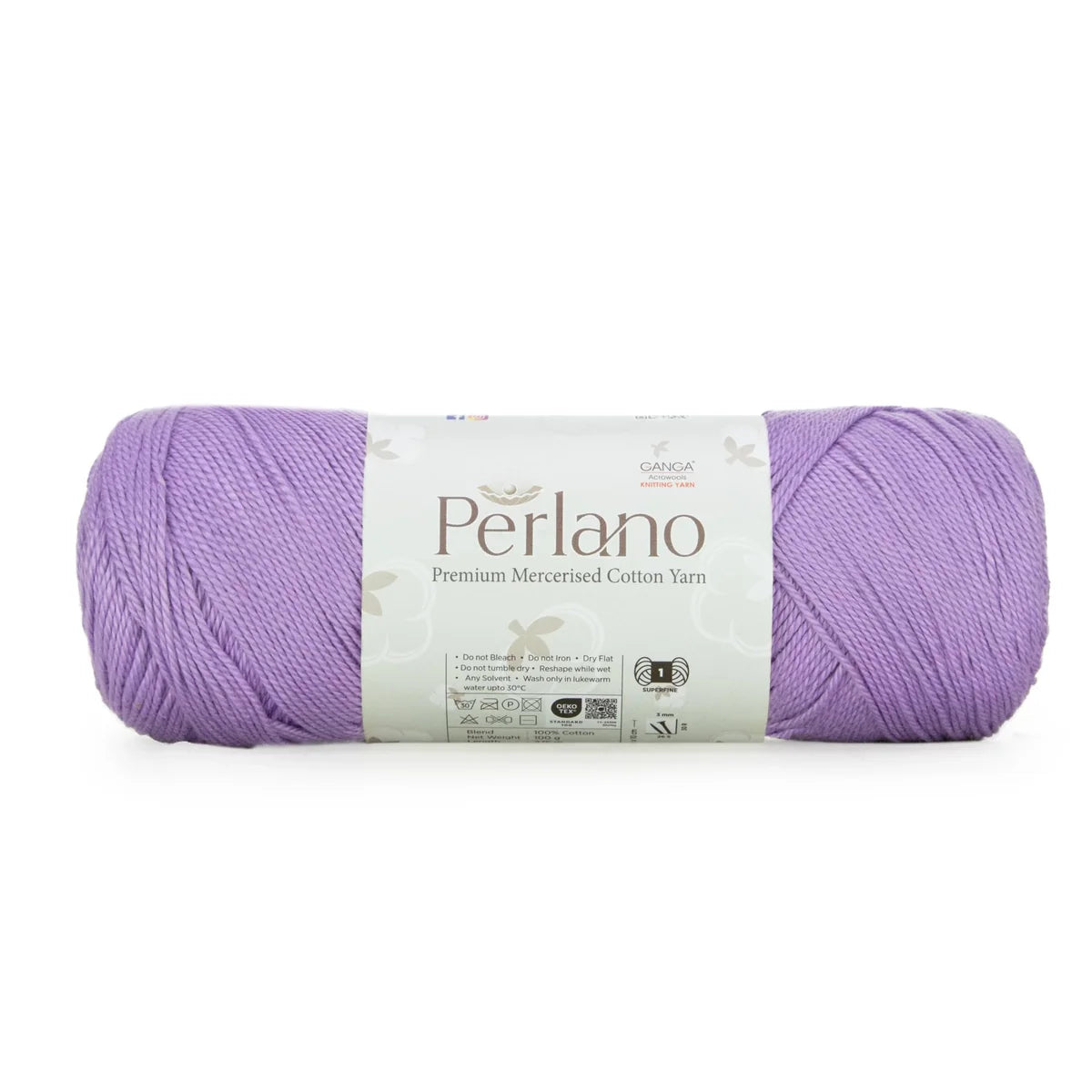 Ganga Perlano Mercerised Cotton 3 Ply - All Colours (19)