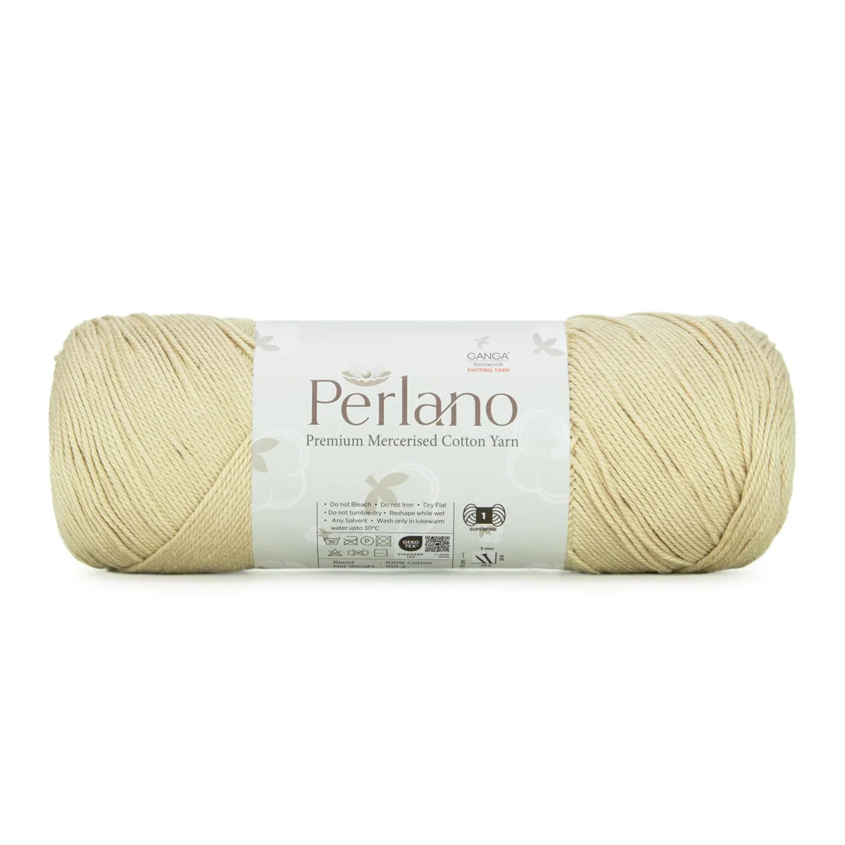 Ganga Perlano Mercerised Cotton 3 Ply - All Colours (19)