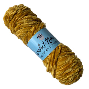 Thin Velvet Yarn - Gold