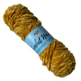 Thin Velvet Yarn - Gold