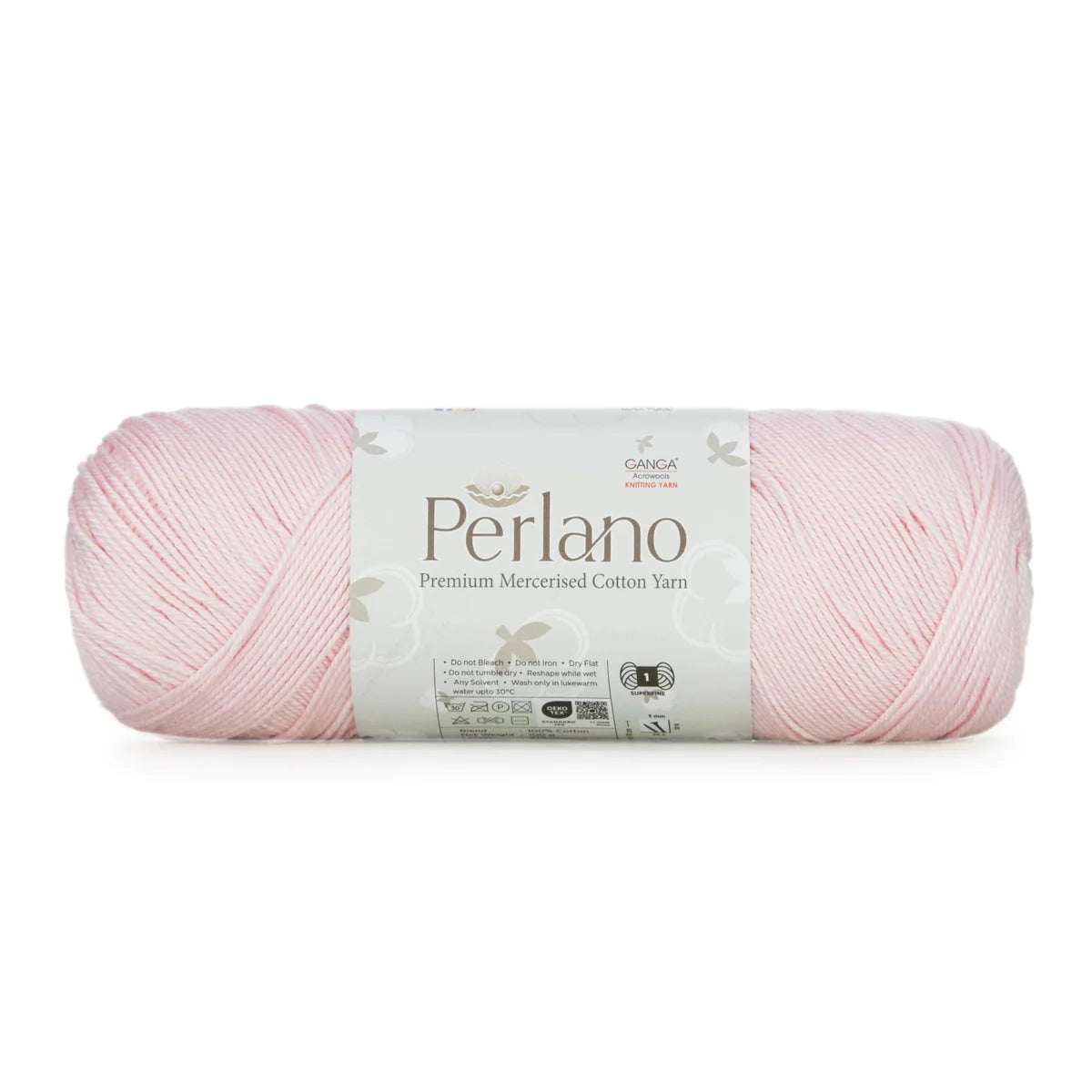 Ganga Perlano Mercerised Cotton 3 Ply - All Colours (19)