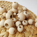 Wooden Beads (10mm - 20mm) - pack of 6