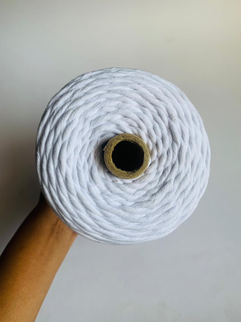 Macrame Cords - PureWhite (Single Strand 3mm)