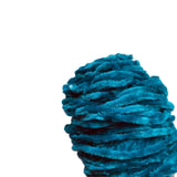 Thin Velvet yarn - Cyan Blue