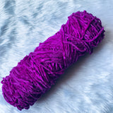 Thin Velvet yarn - Dark Pink