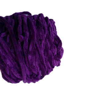 Thin Velvet yarn - Purple