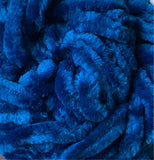 Thin Velvet Yarn - Royal Blue