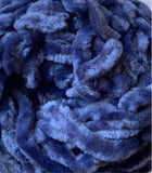 Thin Velvet Yarn - Dark Silver Blue