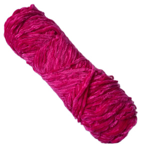 Thin Velvet yarn - Magenta Pink