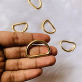 D Rings - Gold (Pair)