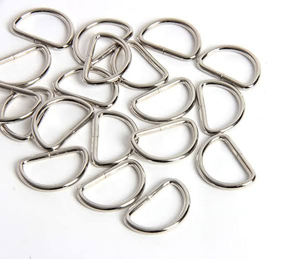 D Rings - Silver (Pair)