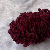 Thin Velvet yarn - Maroon