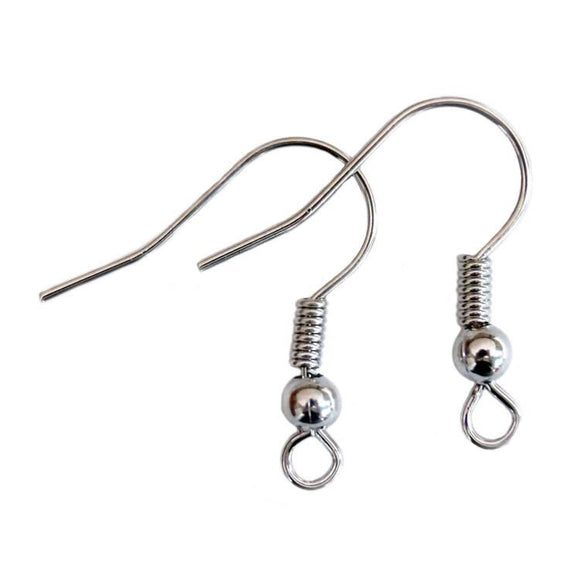 Earring Accessories - Hooks (Silver)