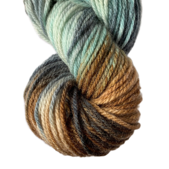 Worsted Weight Multi - Sea Brown