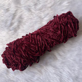 Thin Velvet yarn - Maroon