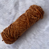 Thin Velvet Yarn - Mustard