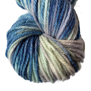 Worsted Weight Multi - Ombre Blue