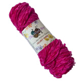 Thin Velvet yarn - Magenta Pink