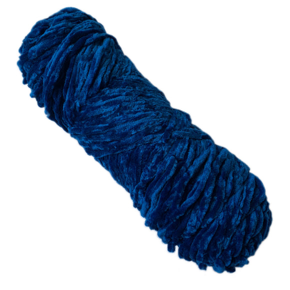 Thin Velvet Yarn - Royal Blue