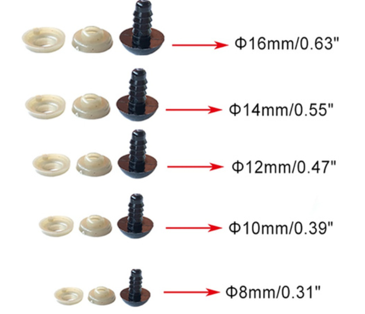 Safety Eyes (With Screws)
